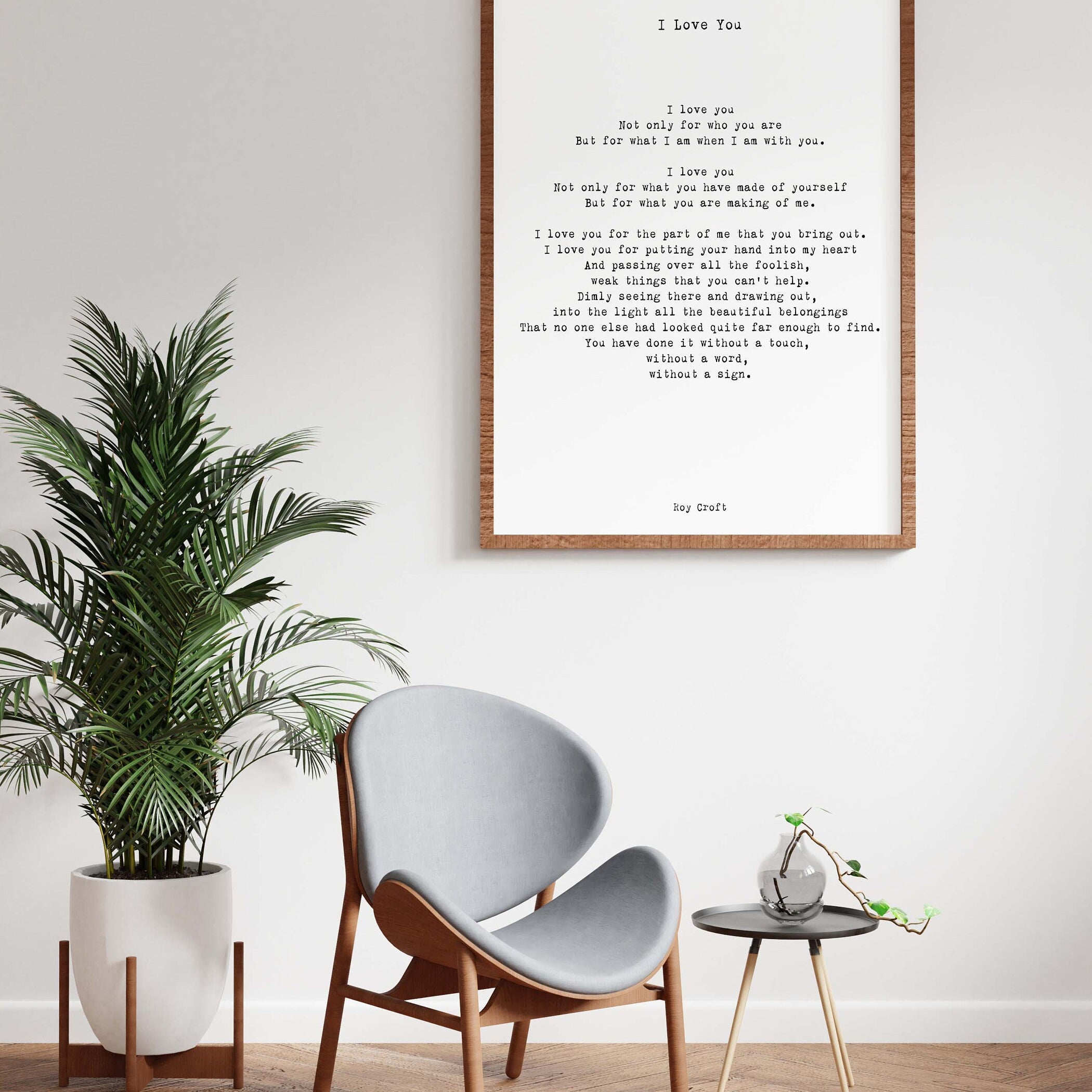 I Love You Poem, Wedding Poem or Engagement Gift Idea
