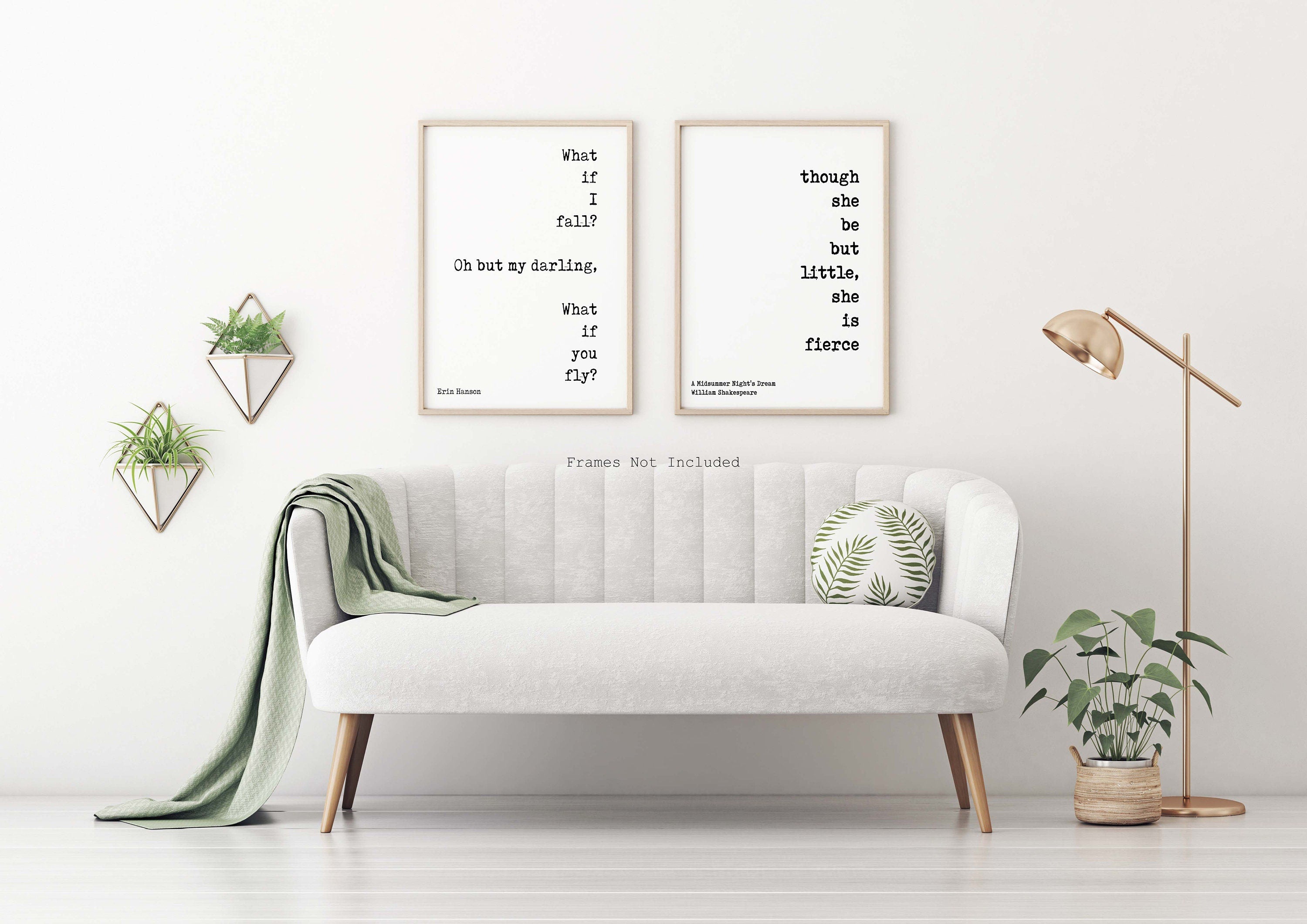 Nursery Wall Art Print set of 2, Black & White Kid's Decor