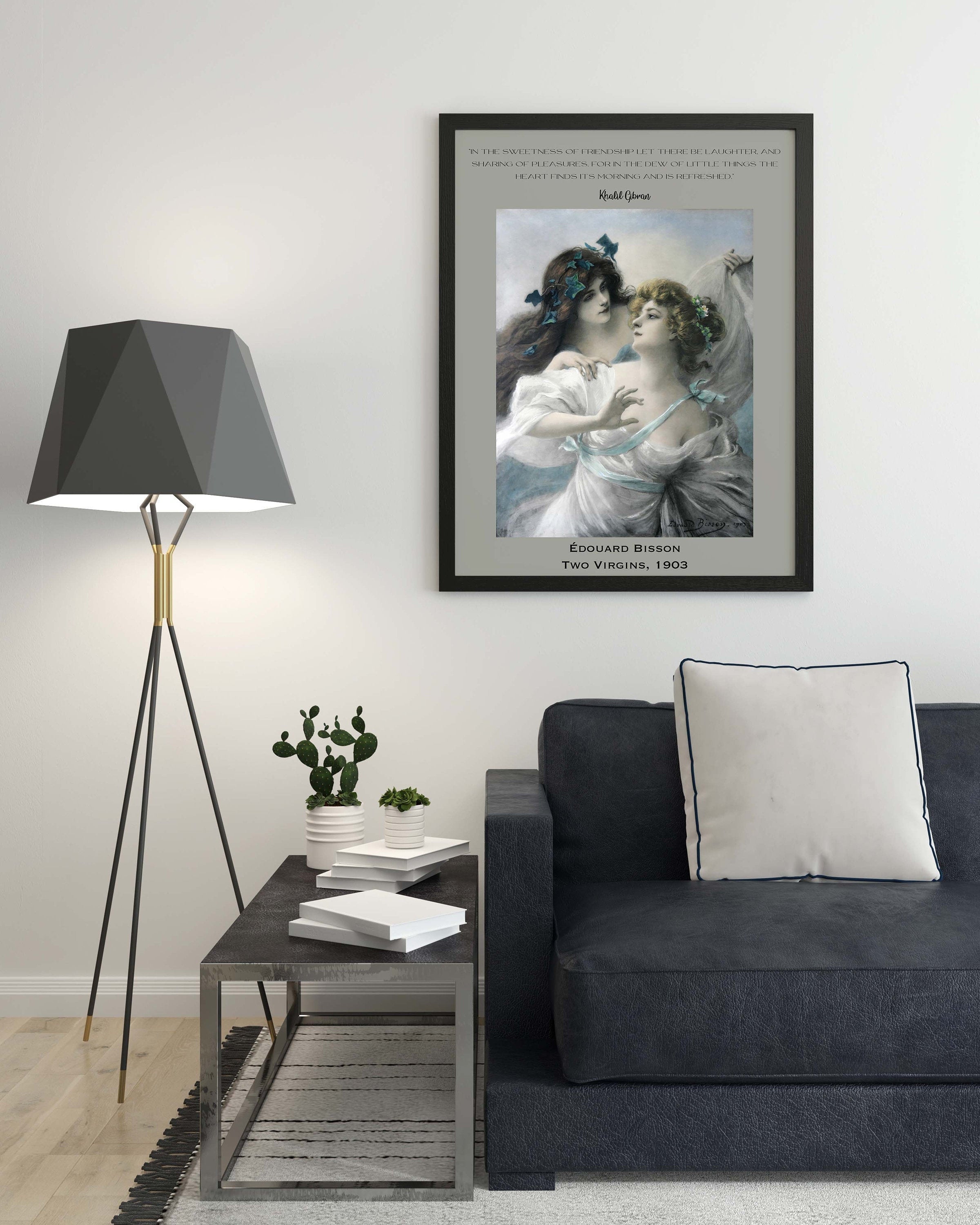 Khalil Gibran Friend Quote, The Prophet Unframed Edouard Bisson Fine Art Print - Two Virgins
