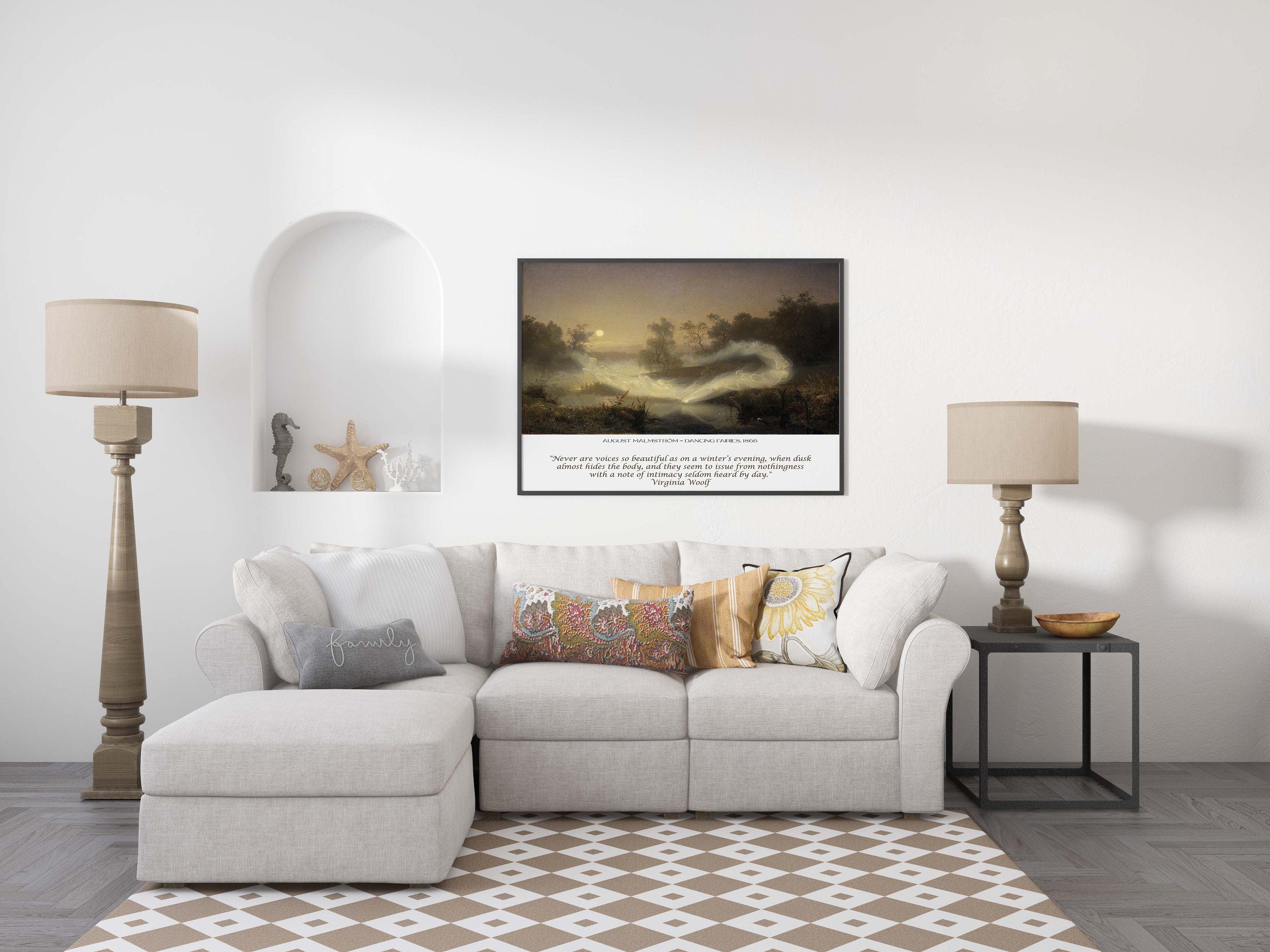 Virginia Woolf Quote Print, August Malmstrom Unframed Fine Art Print - Dancing Fairies