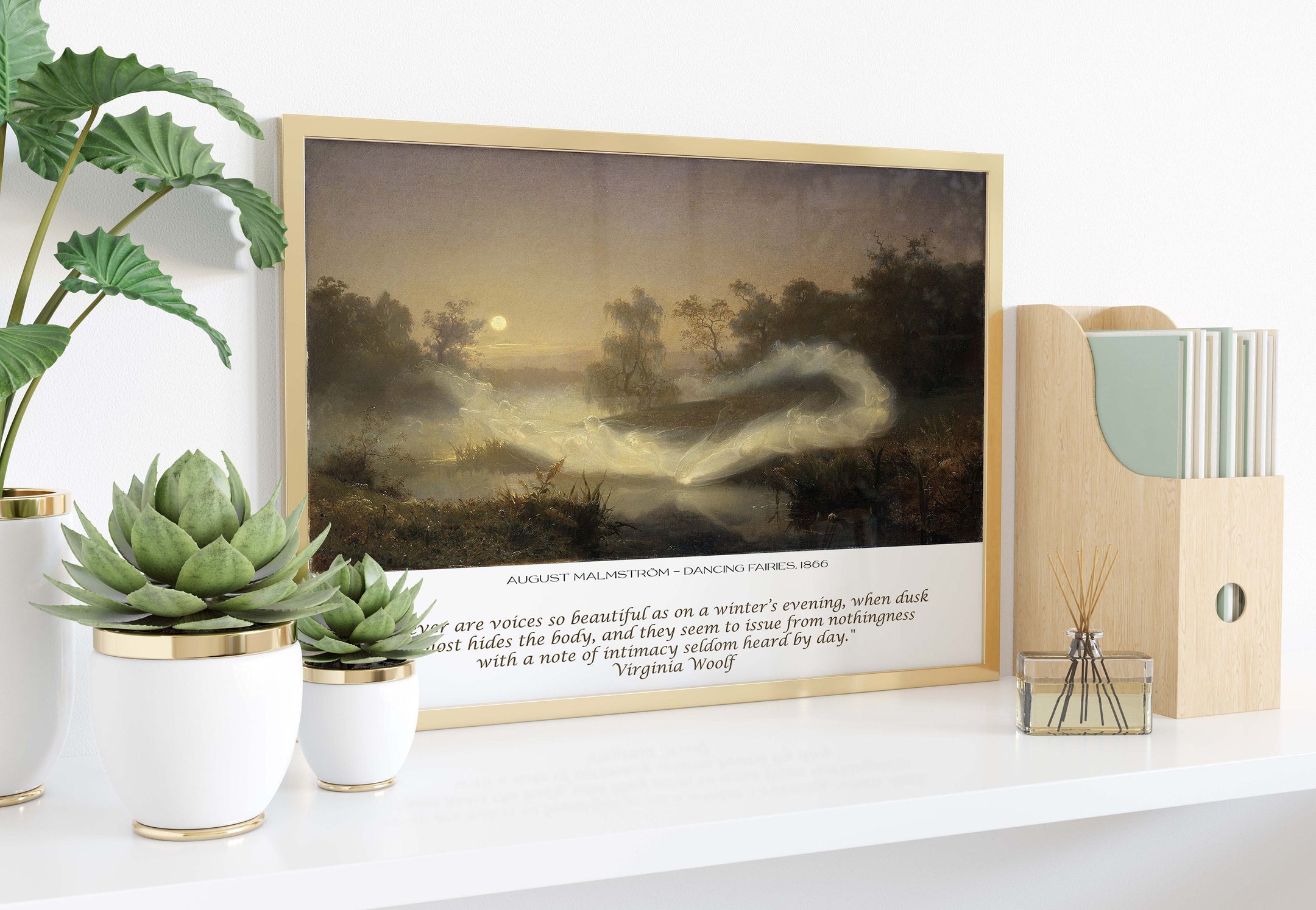 Virginia Woolf Quote Print, August Malmstrom Unframed Fine Art Print - Dancing Fairies