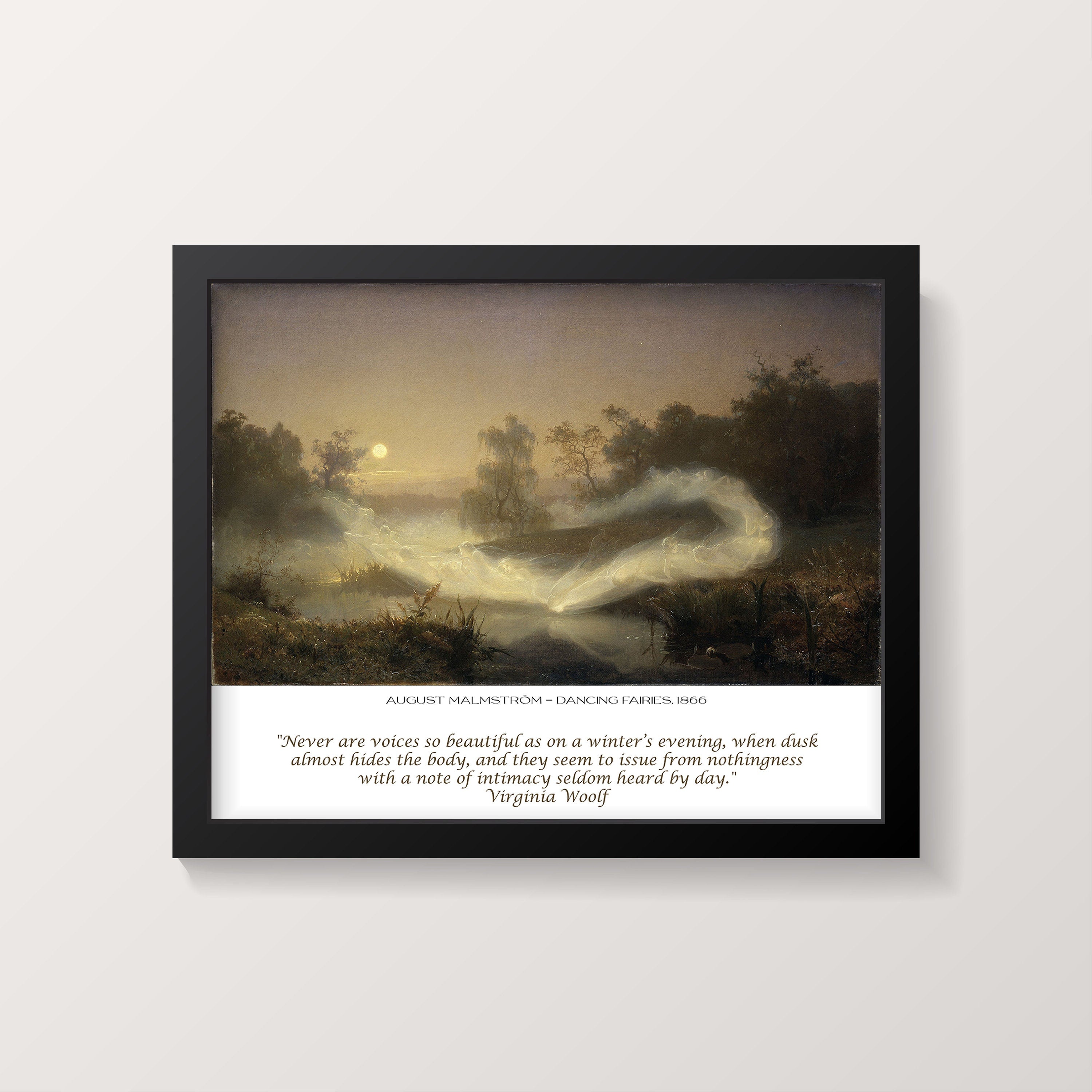 Virginia Woolf Quote Print, August Malmstrom Unframed Fine Art Print - Dancing Fairies