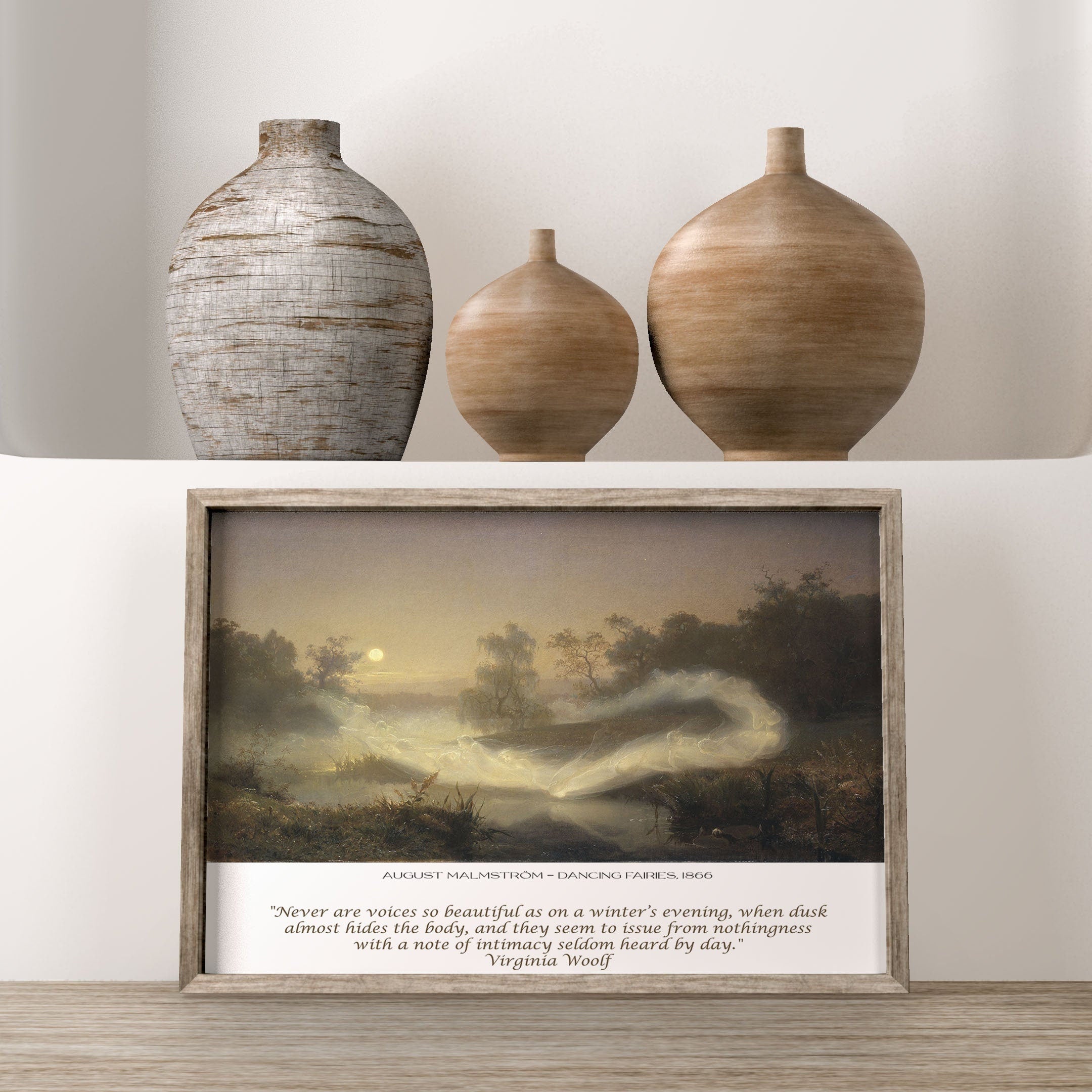 Virginia Woolf Quote Print, August Malmstrom Unframed Fine Art Print - Dancing Fairies
