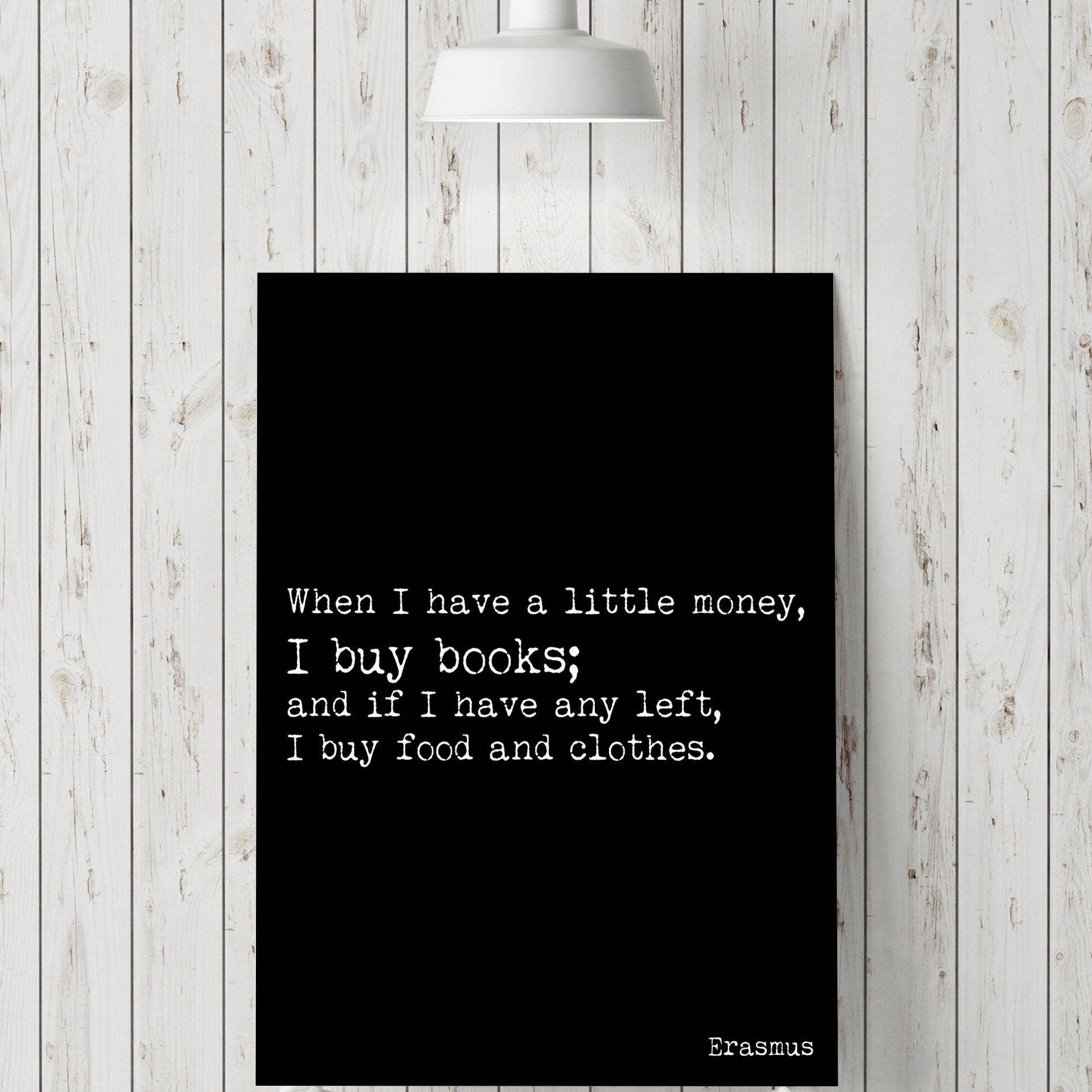 Book quote print, gift for book lover
