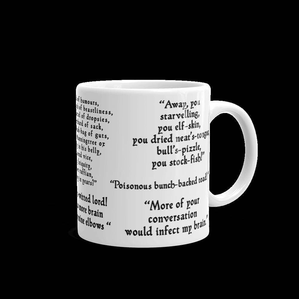 Funny quote mug, shakespeare mug