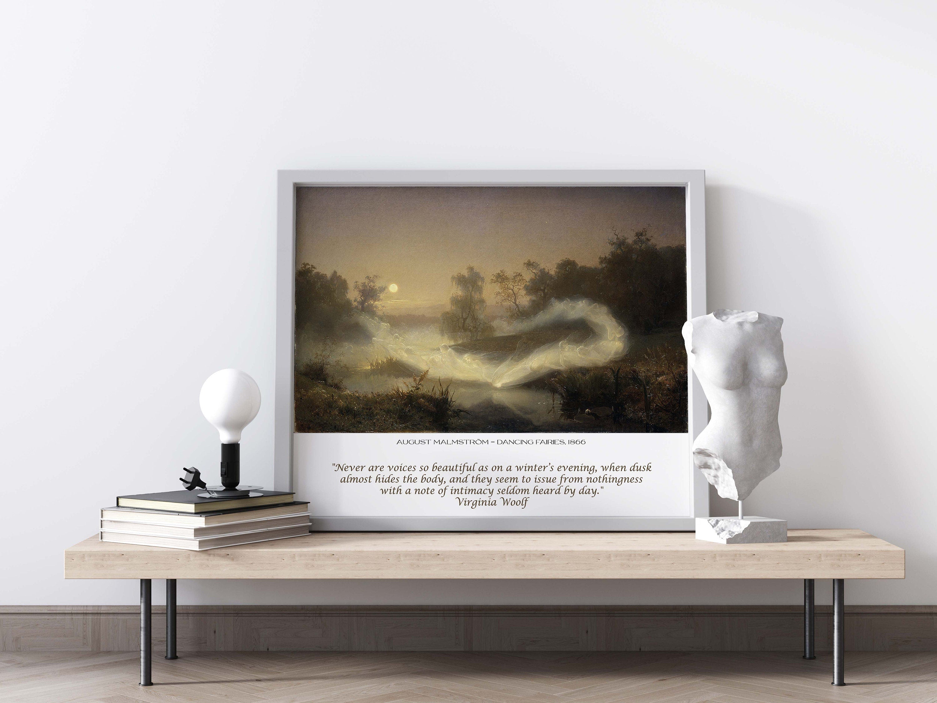 Virginia Woolf Quote Print, August Malmstrom Unframed Fine Art Print - Dancing Fairies