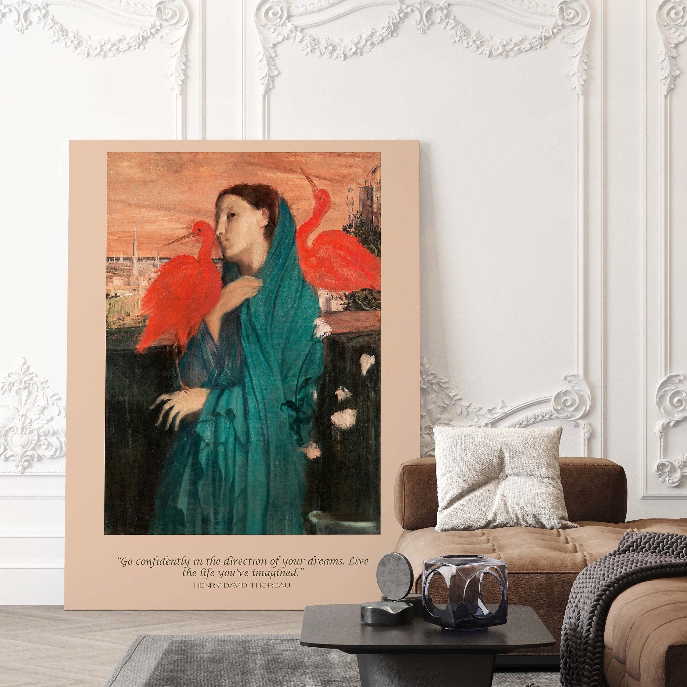 Henry David Thoreau Quote, Edgar Degas Unframed Fine Art Prints Go Confidently In The Direction Of Your Dreams Live The Life You've Imagined