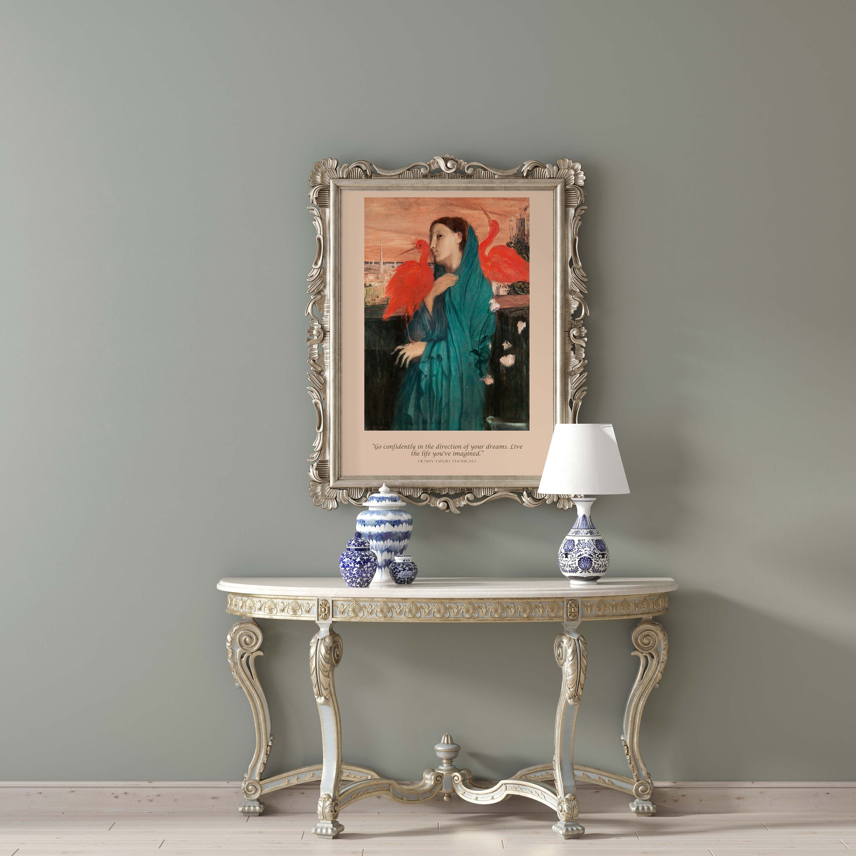 Henry David Thoreau Quote, Edgar Degas Unframed Fine Art Prints Go Confidently In The Direction Of Your Dreams Live The Life You've Imagined