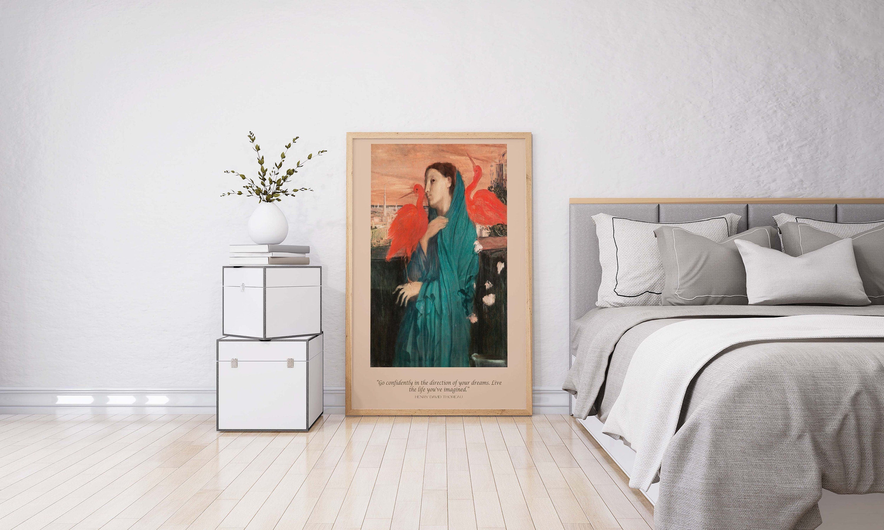 Henry David Thoreau Quote, Edgar Degas Unframed Fine Art Prints Go Confidently In The Direction Of Your Dreams Live The Life You've Imagined