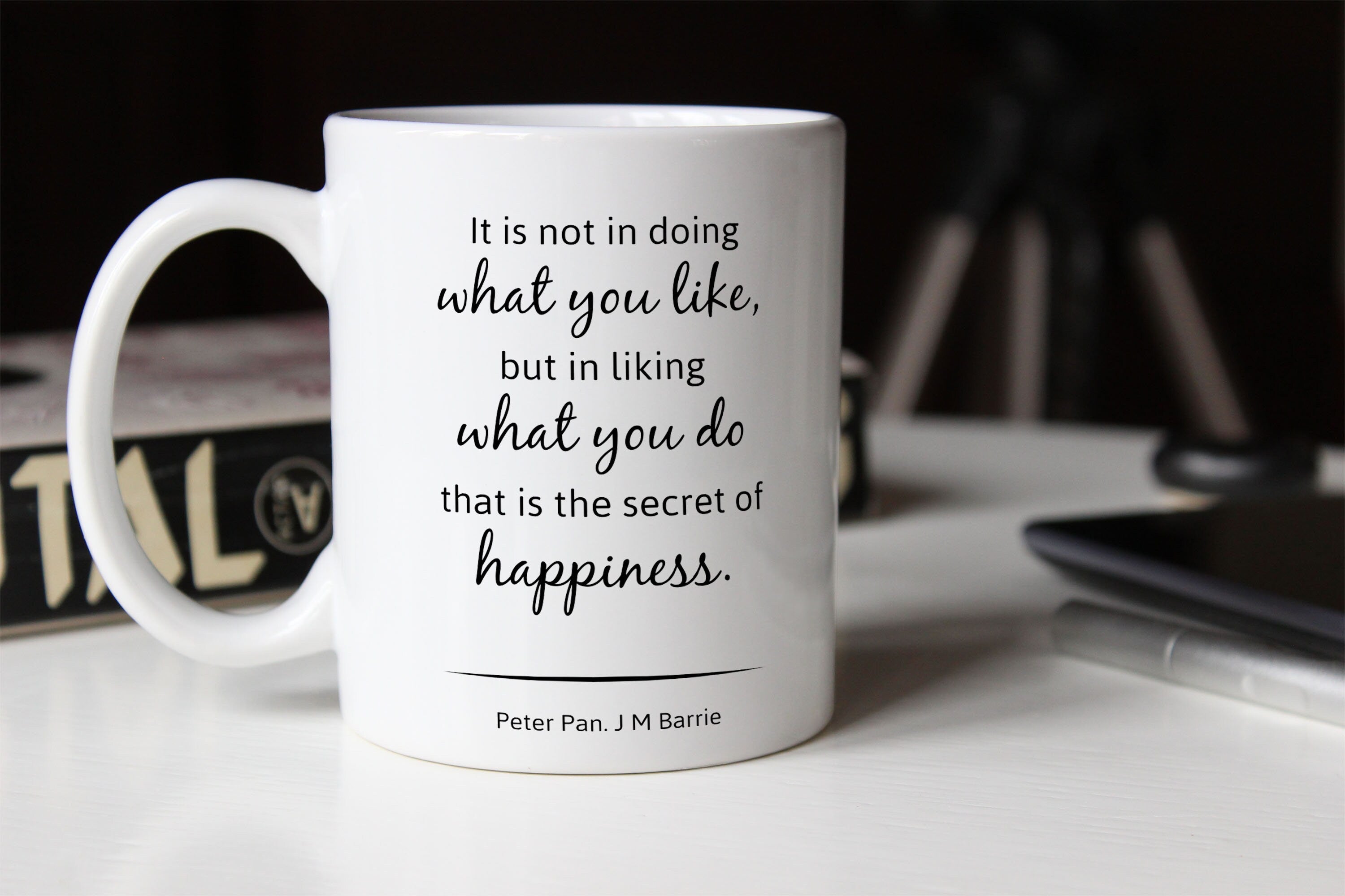 Peter Pan Quote Coffee Mug, Literary Mug