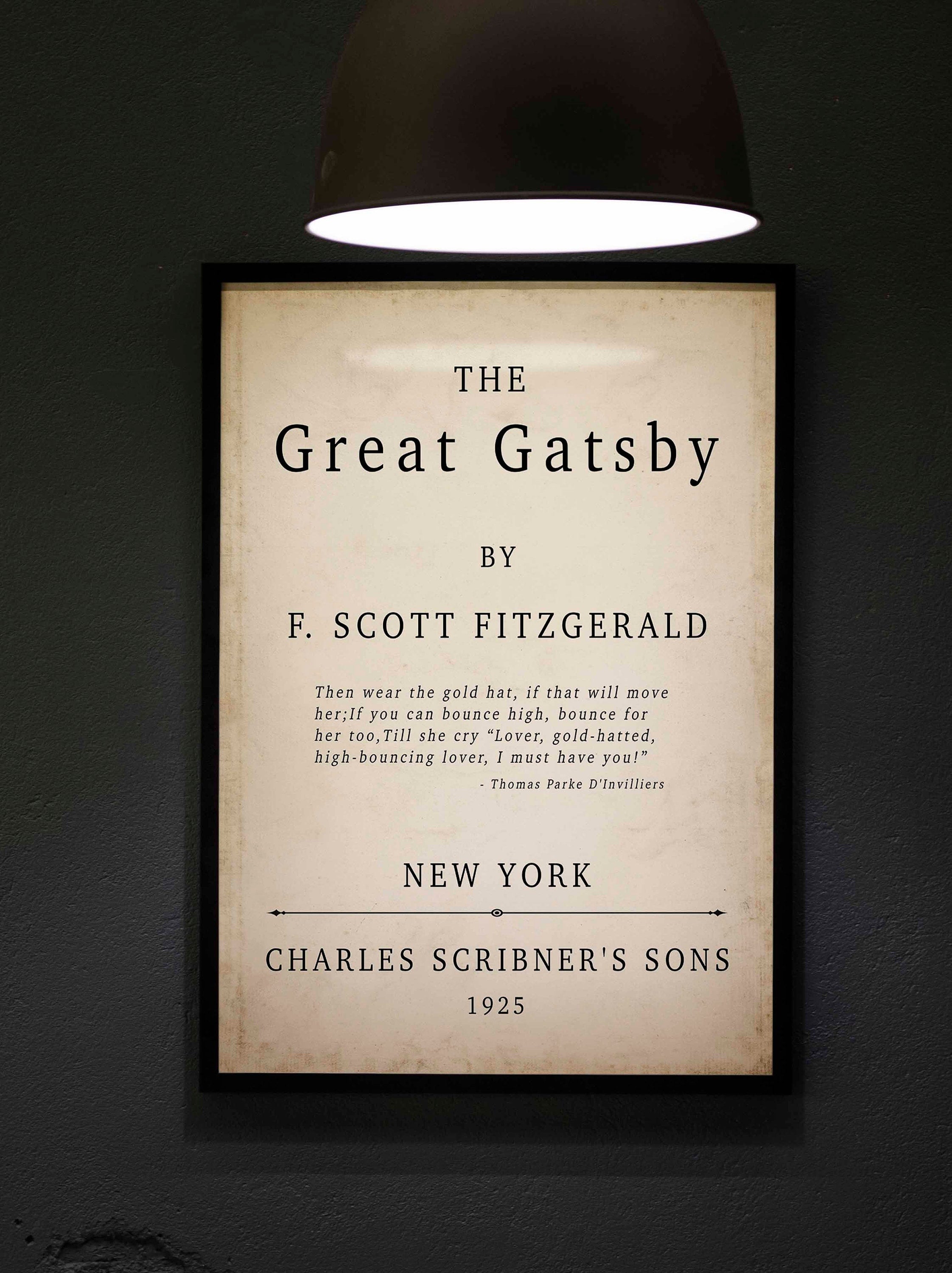 PRINTABLE F Scott Fitzgerald The Great Gatsby Inner Title Page Print - Gatsby Wall Art Deco INSTANT DOWNLOAD