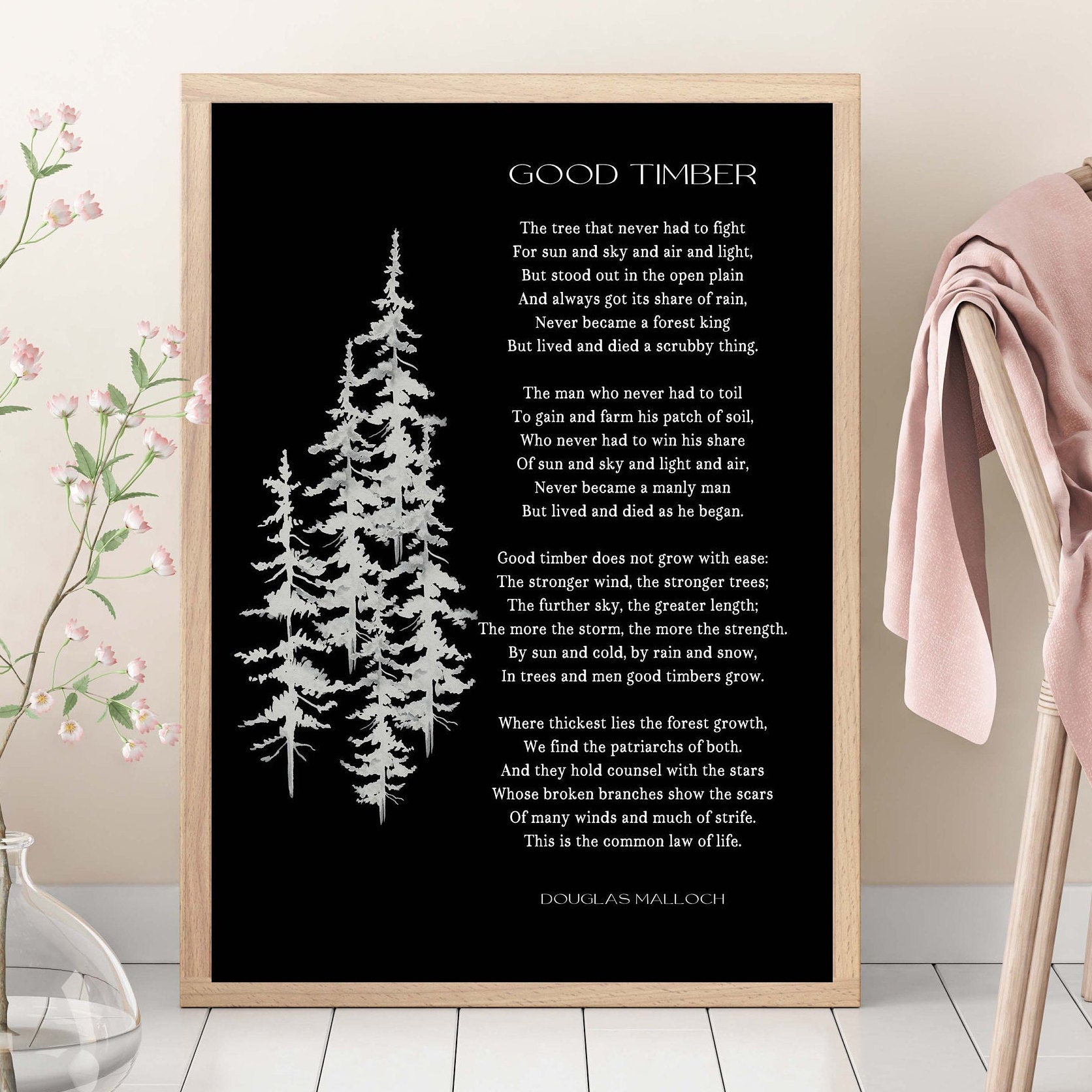 Good Timber Poem Lds Gift, Thomas S Monson Mormon Quote