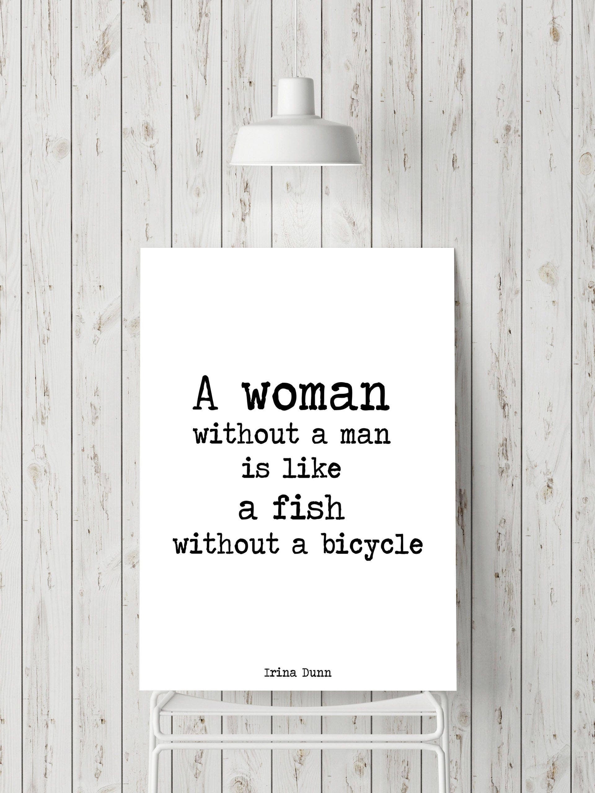 Funny Feminist Quote, Wall Art Feminist Print