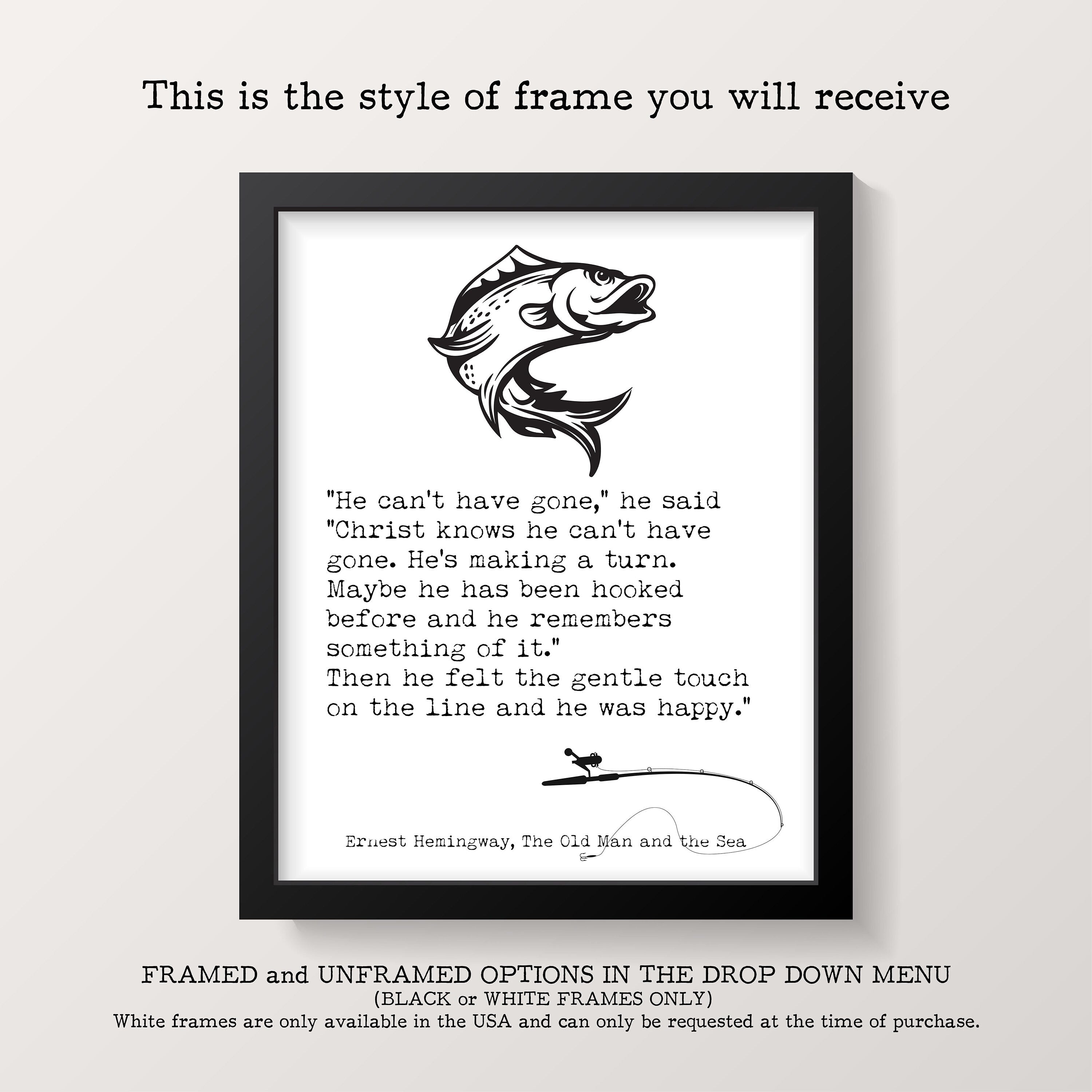 Ernest Hemingway The Old Man and the Sea Framed or Unframed