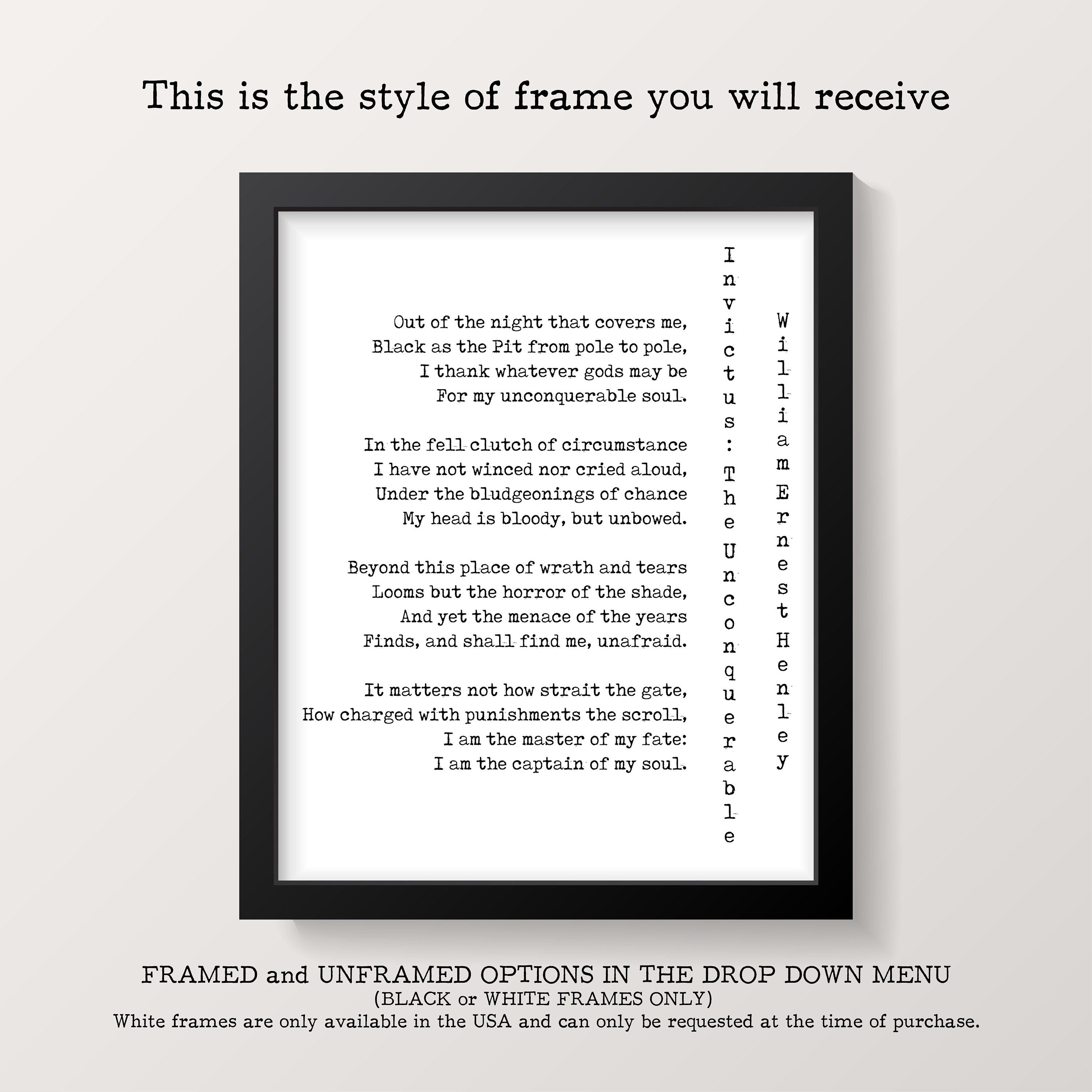 Literary Gifts - The Raven Poem Wall Art Print, Edgar Allan Poe framed or unframed Black & White Art
