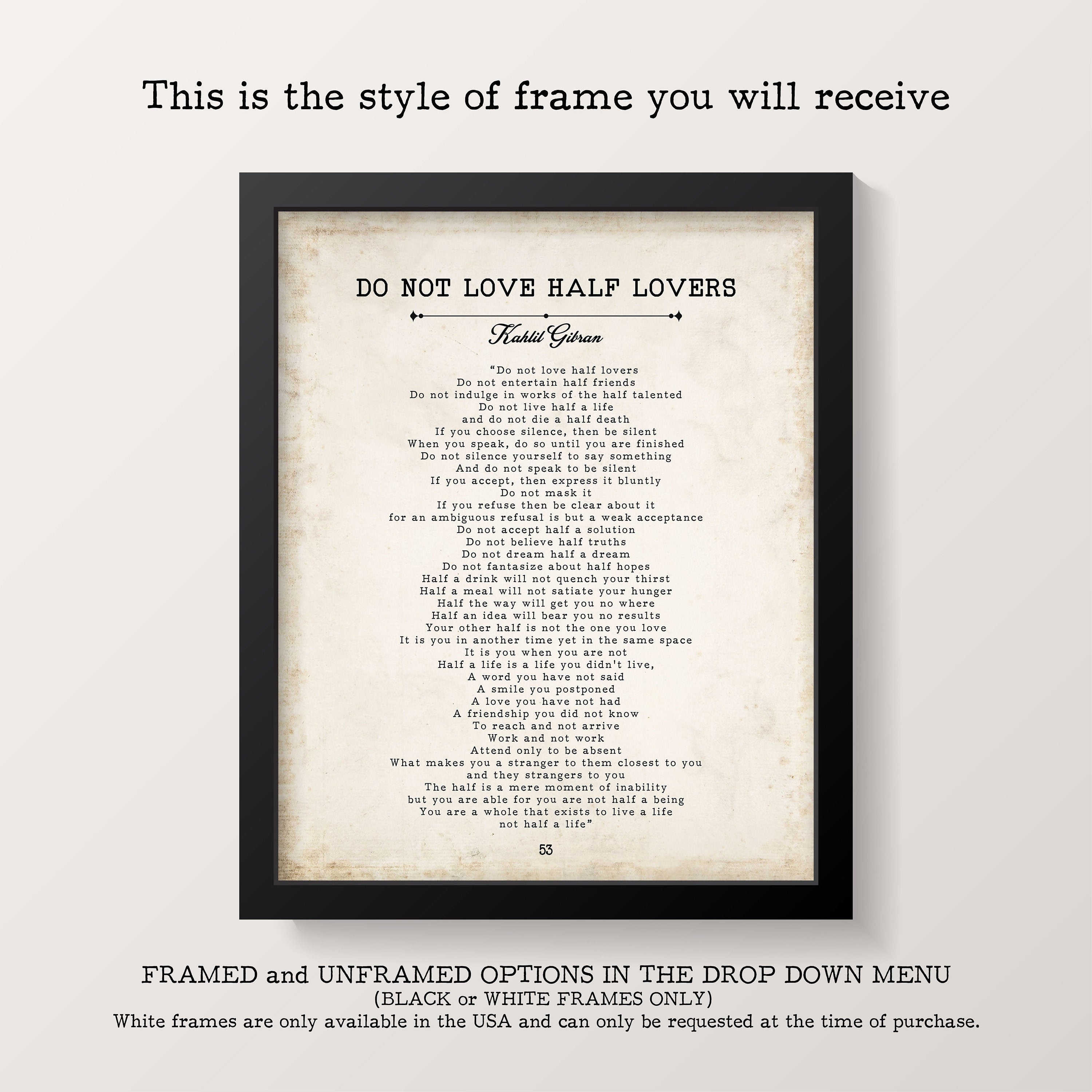 Edna St. Vincent Millay Poem Print - When I Too Long Have Looked Upon Your Face Poetry Print in a Vintage Style Unframed and Framed Art
