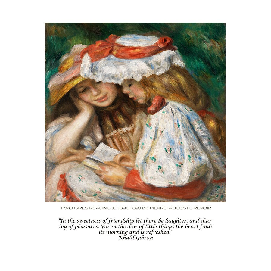 Monet and Renoir Art Quote Prints Set of 4, Gallery Wall Set for Home Decor