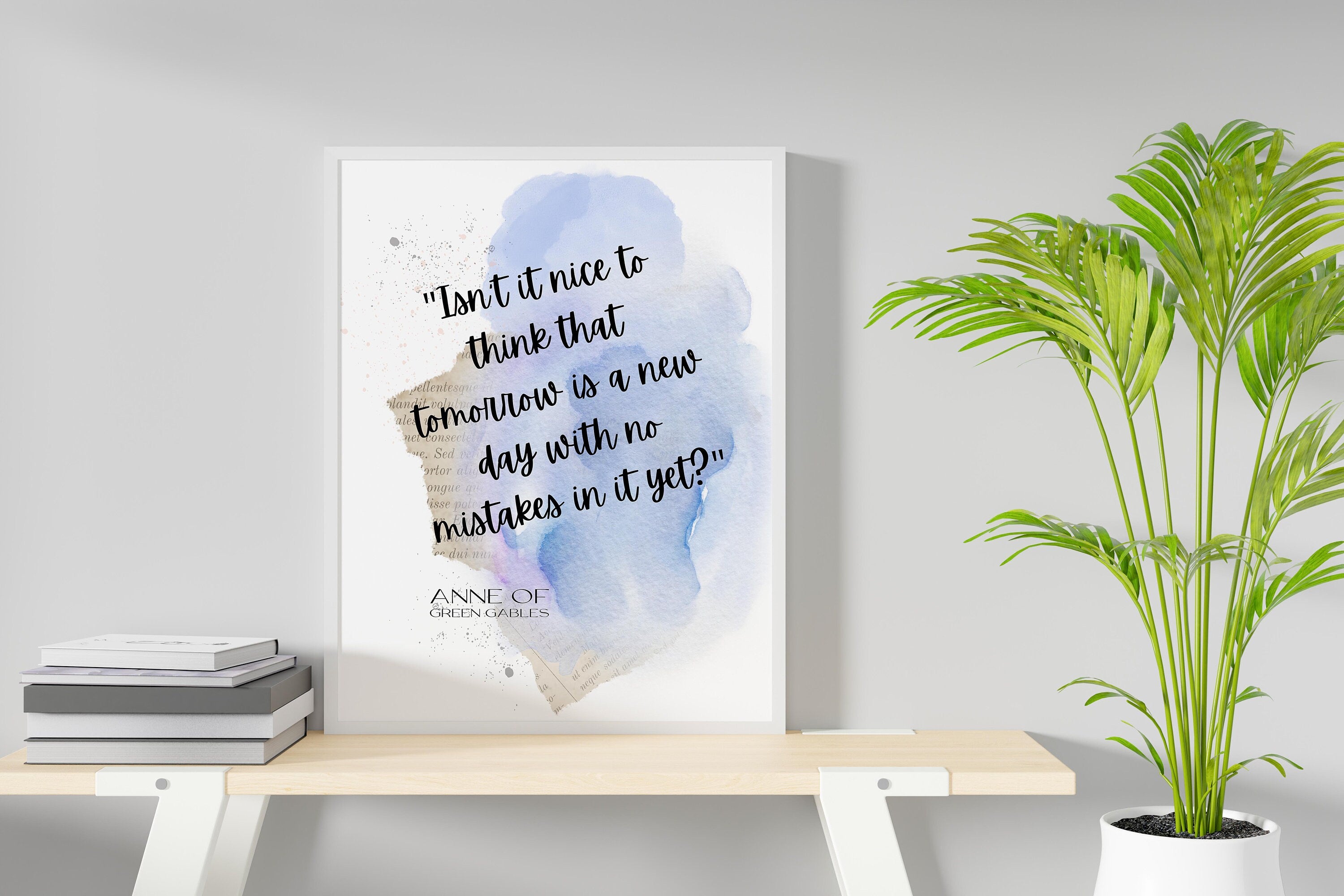 L M Montgomery Book Page Inspirational Wall Art, Anne of Green Gables –  BookQuoteDecor