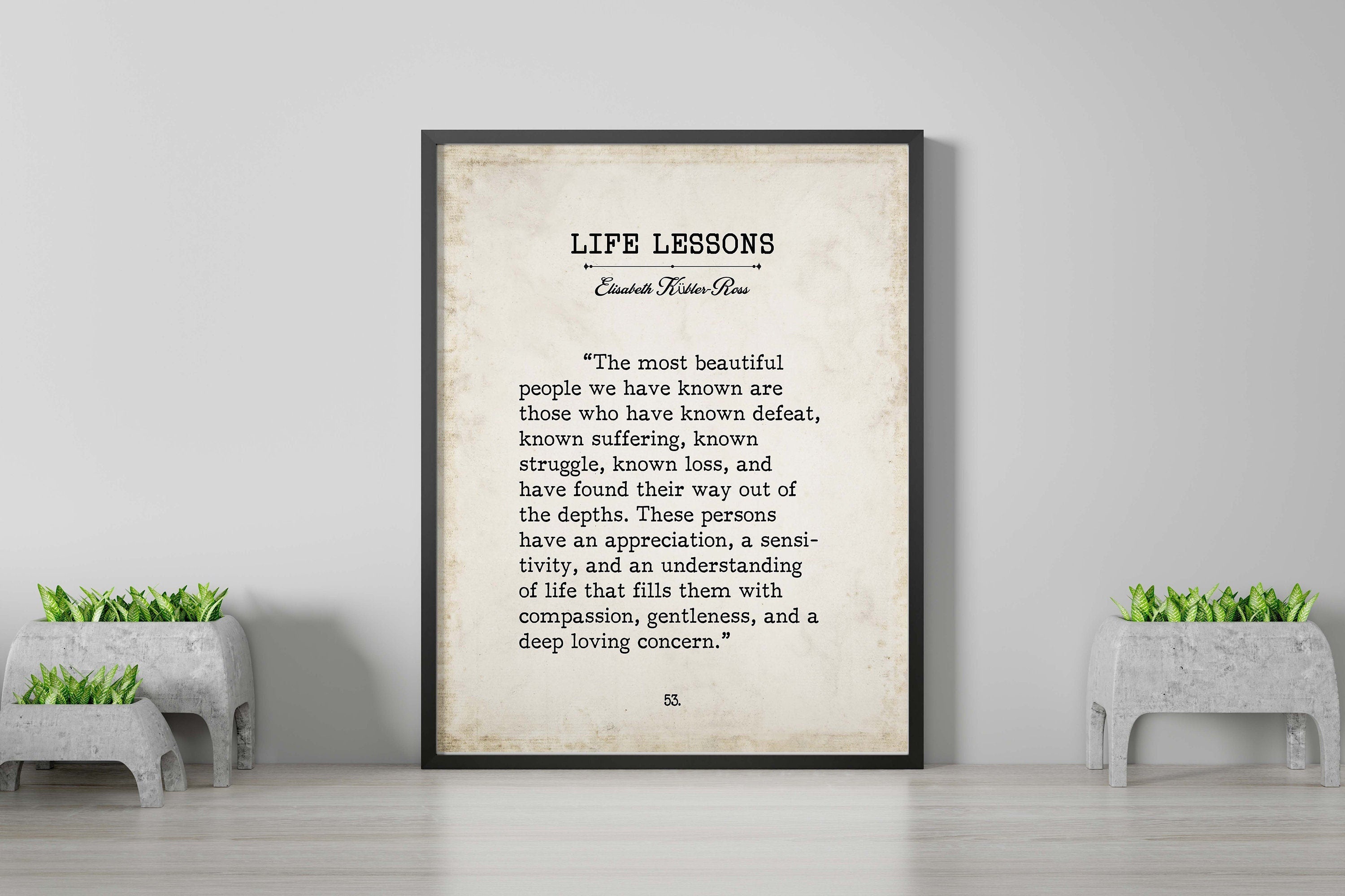 Elisabeth Kubler-Ross, The Most Beautiful People Book Page Inspirational Wall Art